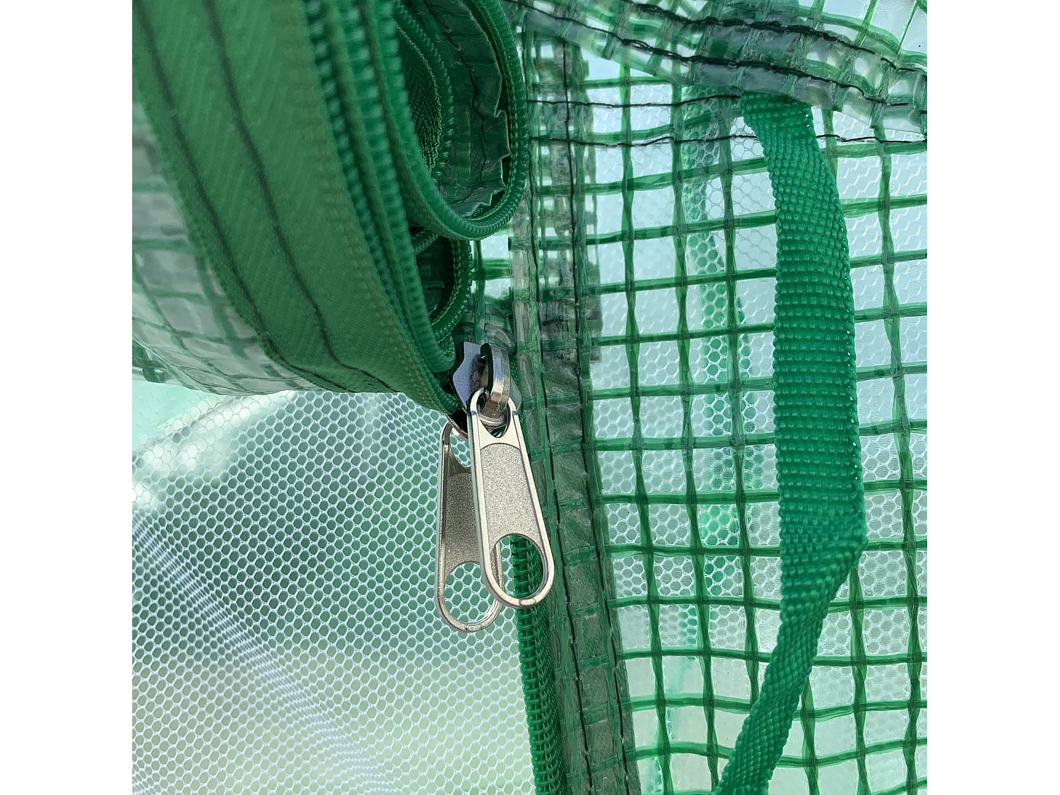 Invernadero de túnel verde 347x300x200 cm Outsunny