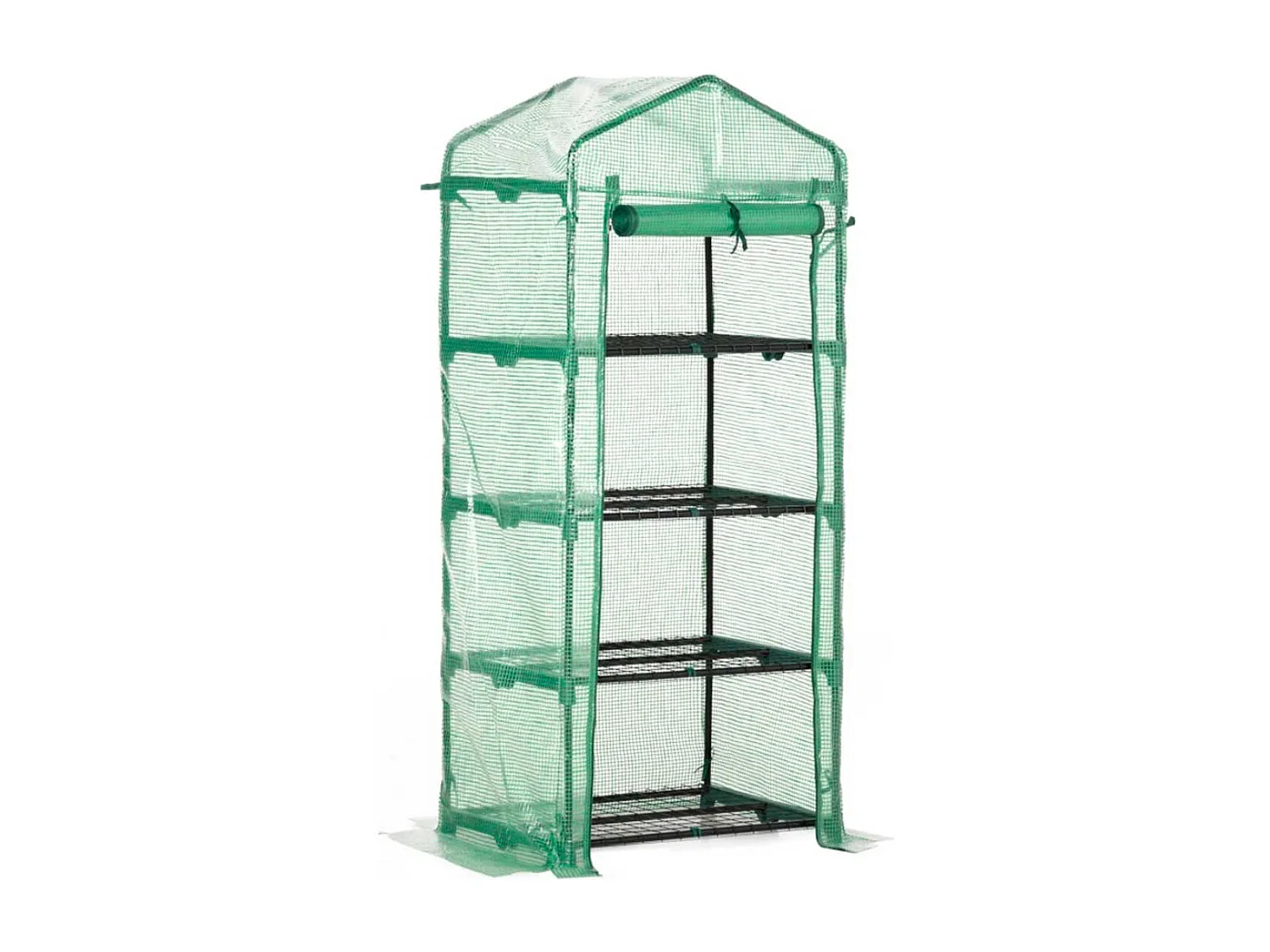 Invernadero de jardín verde 70x50x160 cm Outsunny