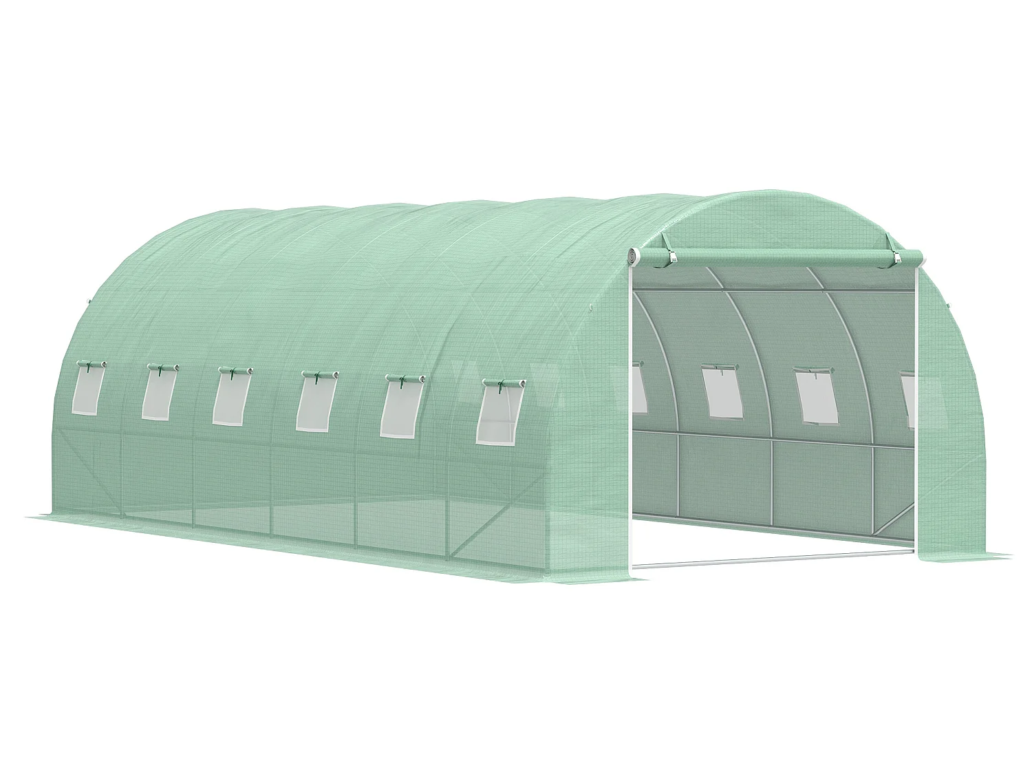 Invernadero de jardín verde 600x300x200cm Outsunny