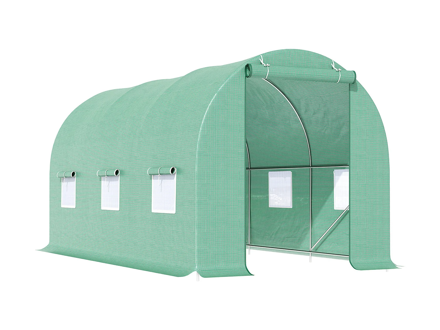 Invernadero de jardín verde 445x190x200cm Outsunny