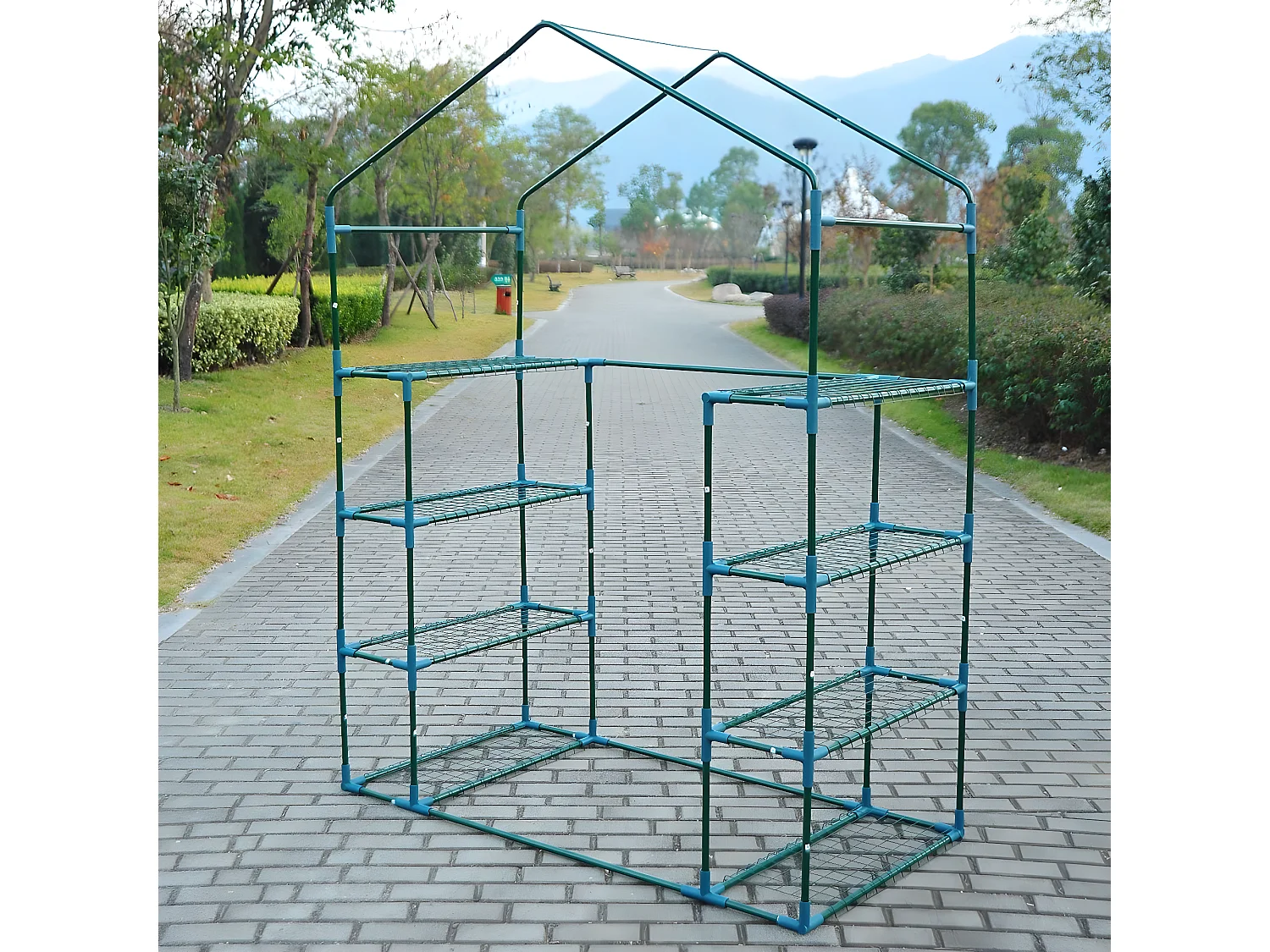 Invernadero de jardín verde 143x73x195cm Outsunny