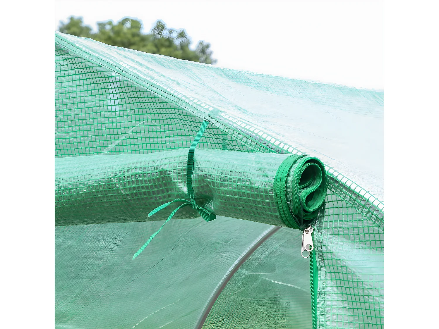 Invernadero verde 450x300x205 cm Outsunny