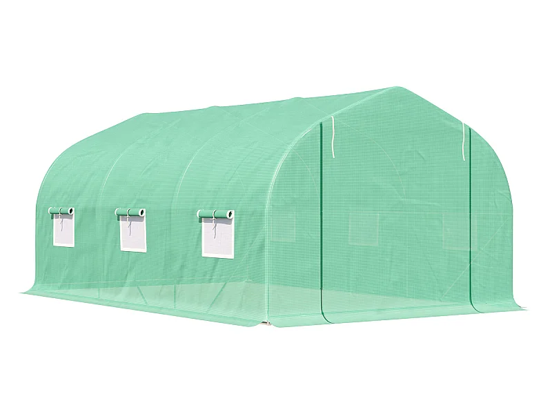 Invernadero verde 450x300x205 cm Outsunny