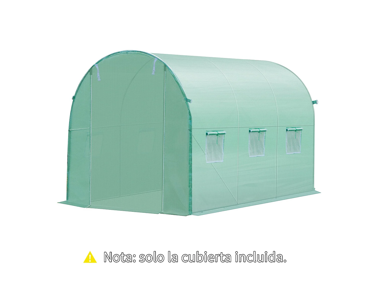 Cubierta de invernadero verde 300x200x200 cm Outsunny