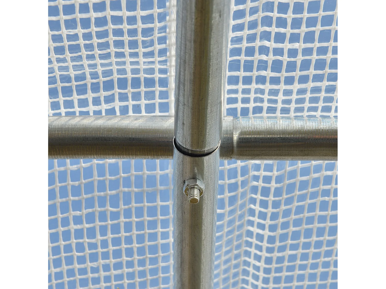 Invernadero de túnel blanco 597x302x200 cm Outsunny