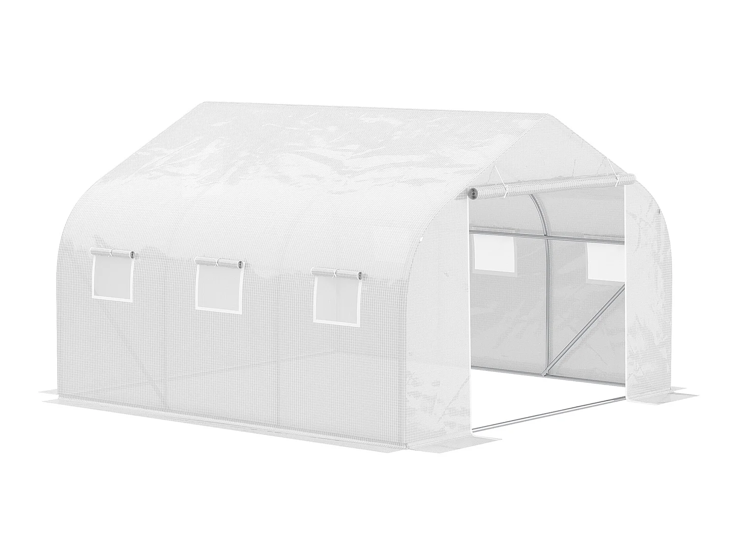 Invernadero blanco 445x299x205 cm Outsunny