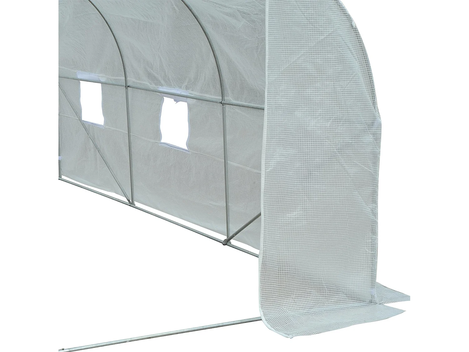 Invernadero blanco 445x299x205 cm Outsunny