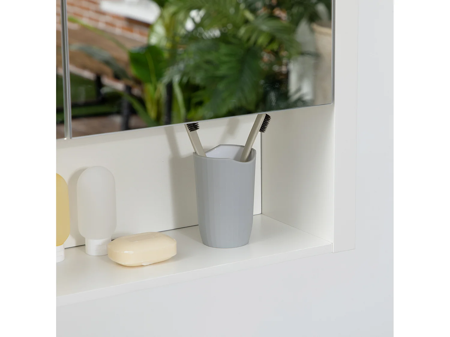 Armario de pared blanco 80x20x65 cm HOMCOM