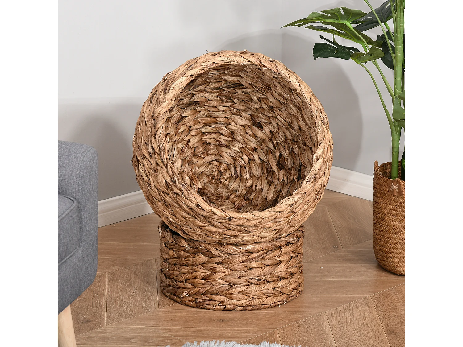 Cama para gatos marrón 42x33x52cm PawHut