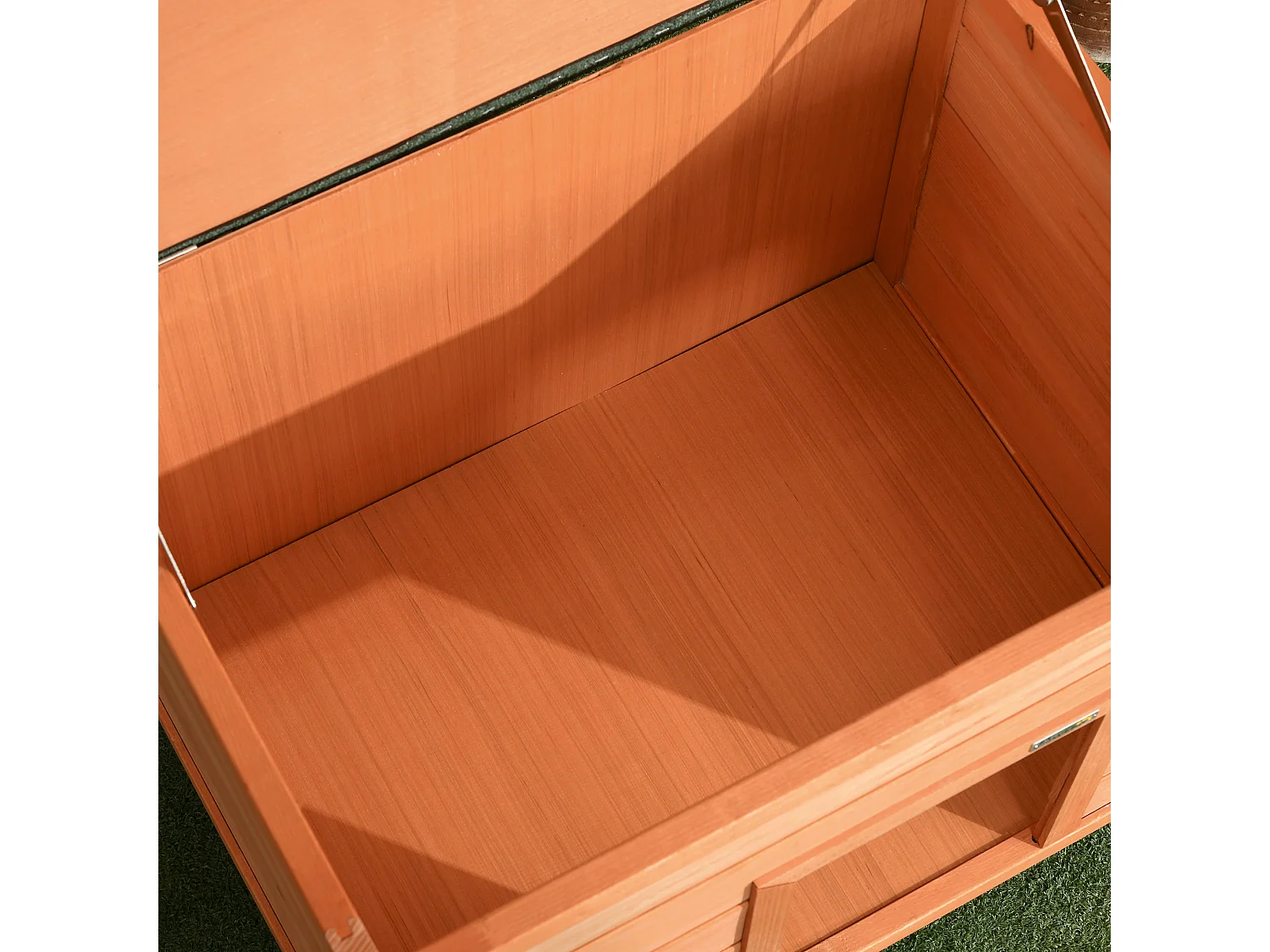 Caseta para perro madera natural 82x58x58 cm PawHut