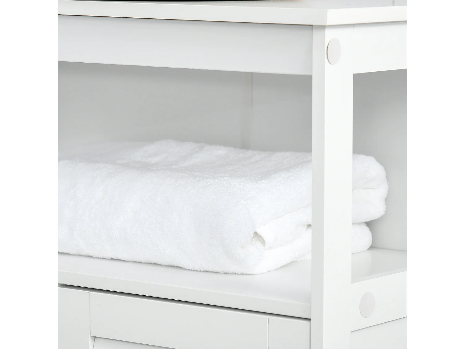 Armario de baño white 60x30x81,6 cm kleankin