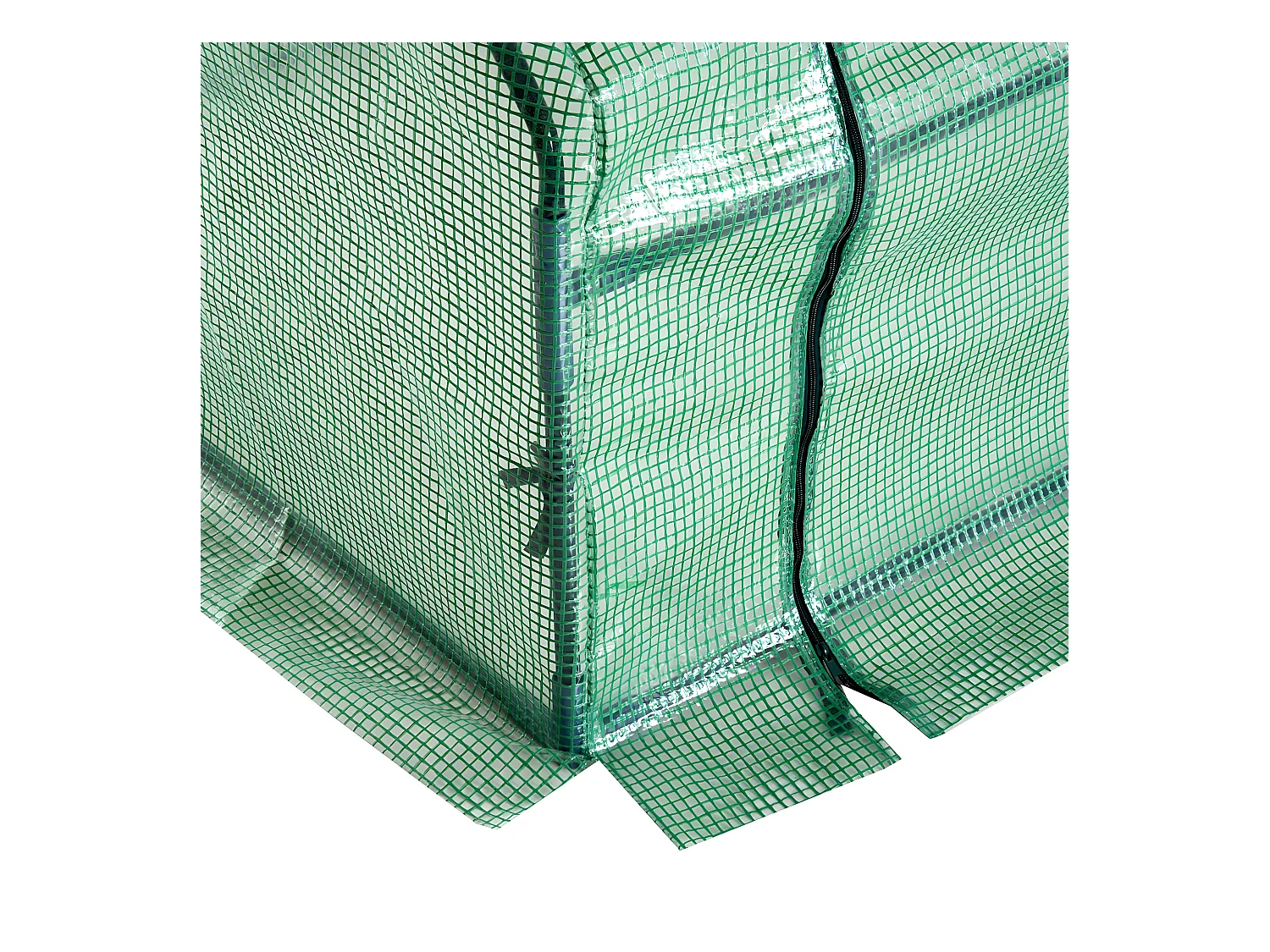 Invernadero de jardín verde 270x90x90 cm Outsunny