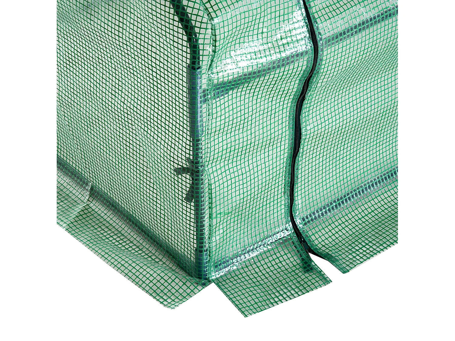 Invernadero de jardín verde 270x90x90 cm Outsunny