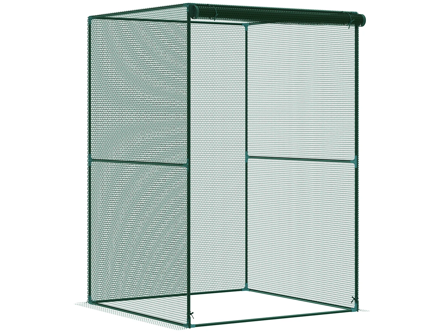Jaula de cultivo verde oscuro 120x120x180 cm Outsunny