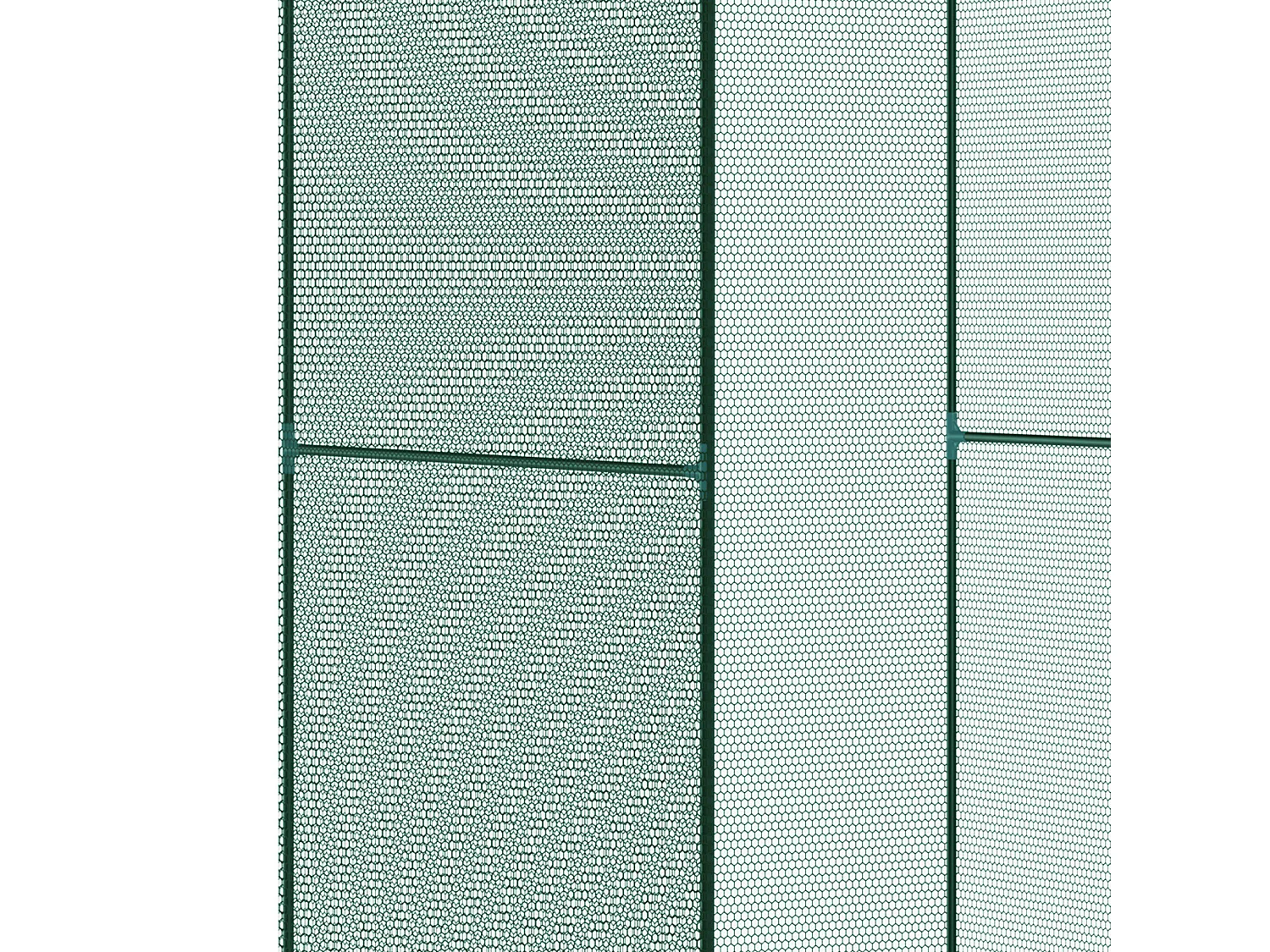 Jaula de cultivo verde oscuro 120x120x180 cm Outsunny