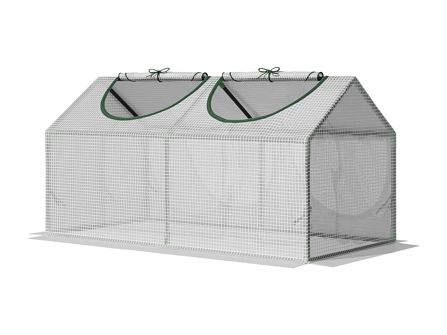 Invernadero de terraza blanco 120x60x60 cm Outsunny