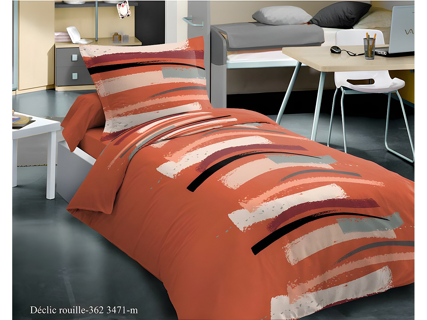 Parure De Lit 100% Coton Avec 150 Fils Au Pouce Carré Beige 90x190