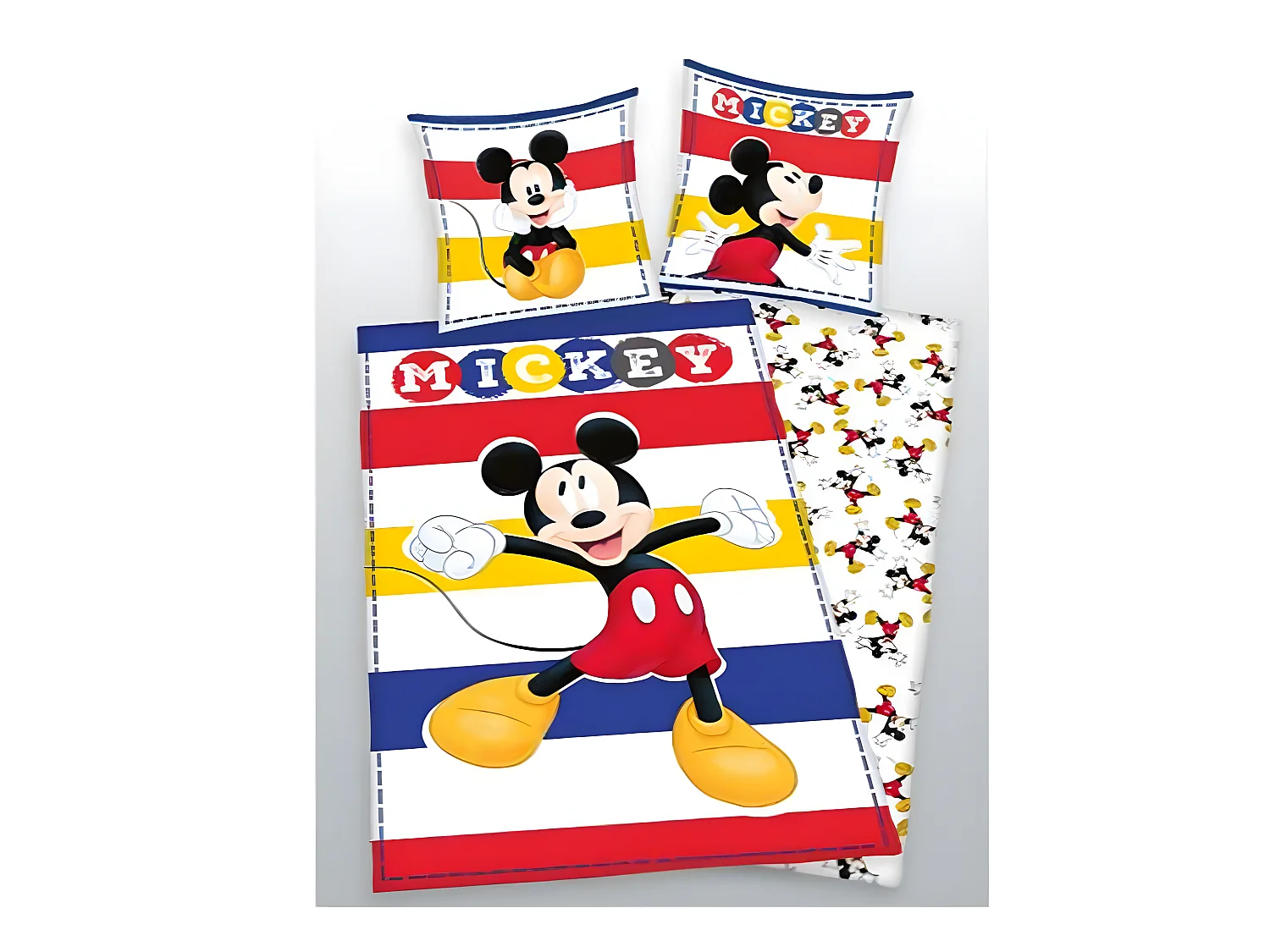 Parure de couette 140 x 200 "Mickey Mouse 3" Microfibre / 100% Polyester