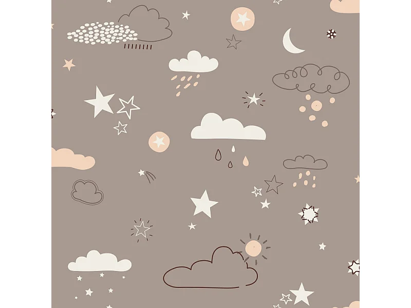 Parure de couette 140 x 200 "Ours" Réversible 100% Coton / 57 Fils/cm²