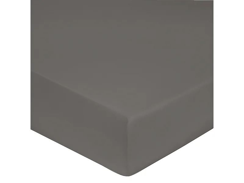 Drap housse 100% "Satin de coton Peigné" / 80 fils /cm²