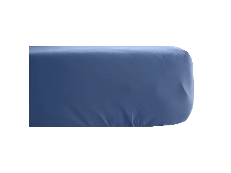 Drap housse Palace pur coton teint lavé 63 fils/cm² Vent du sud