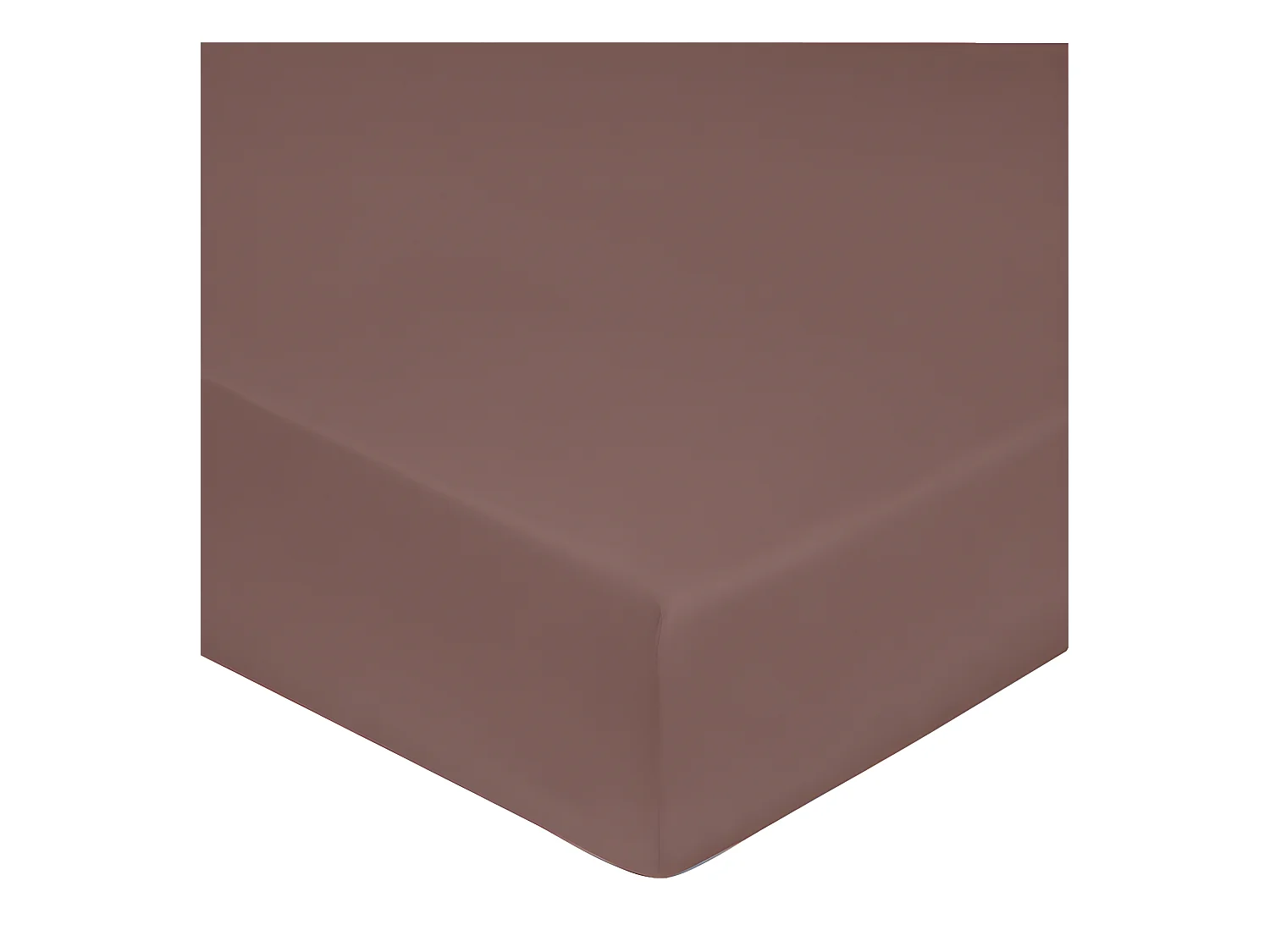 Drap housse 100% "Satin de coton Peigné" / 80 fils /cm²
