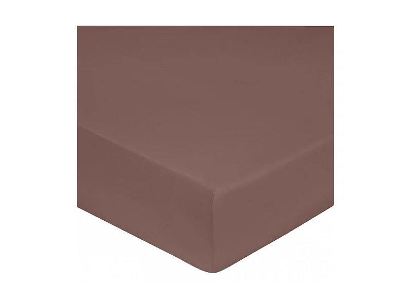 Drap housse 100% "Satin de coton Peigné" / 80 fils /cm²