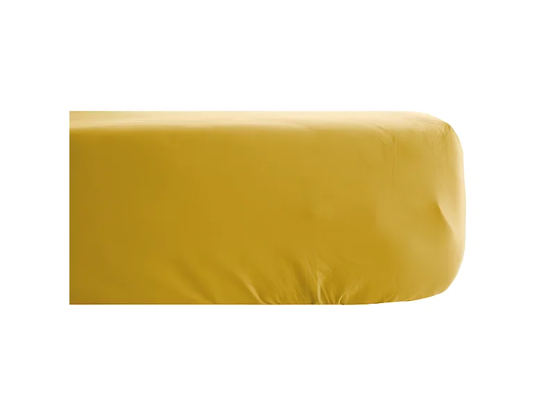 Drap housse Palace pur coton teint lavé 63 fils/cm² Vent du sud