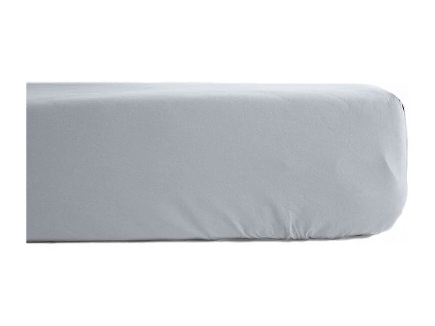 Drap housse percale pur coton peigné longues fibres 80 fils/cm² avec bonnet de 35 cm Vent du sud