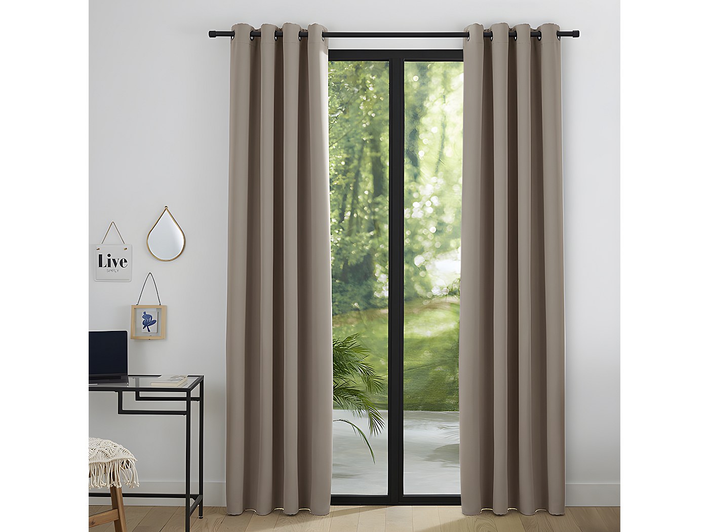 RIDEAU NOMADE 140 X 260 TAUPE main image 1