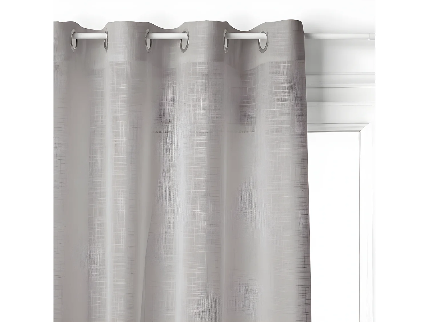 Voilage tissé sablé "Alton" 140 x 240 cm Atmosphera