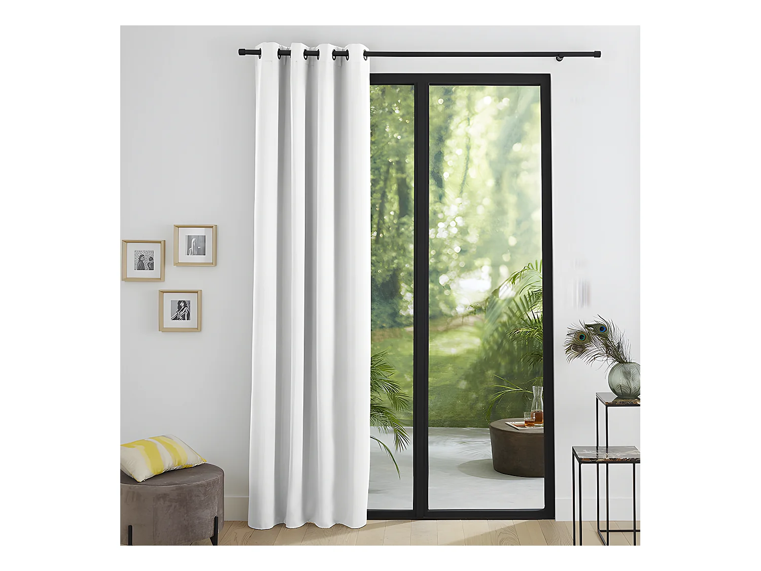 Rideau Occultant Thermique Blanc 140 X 260 Cm