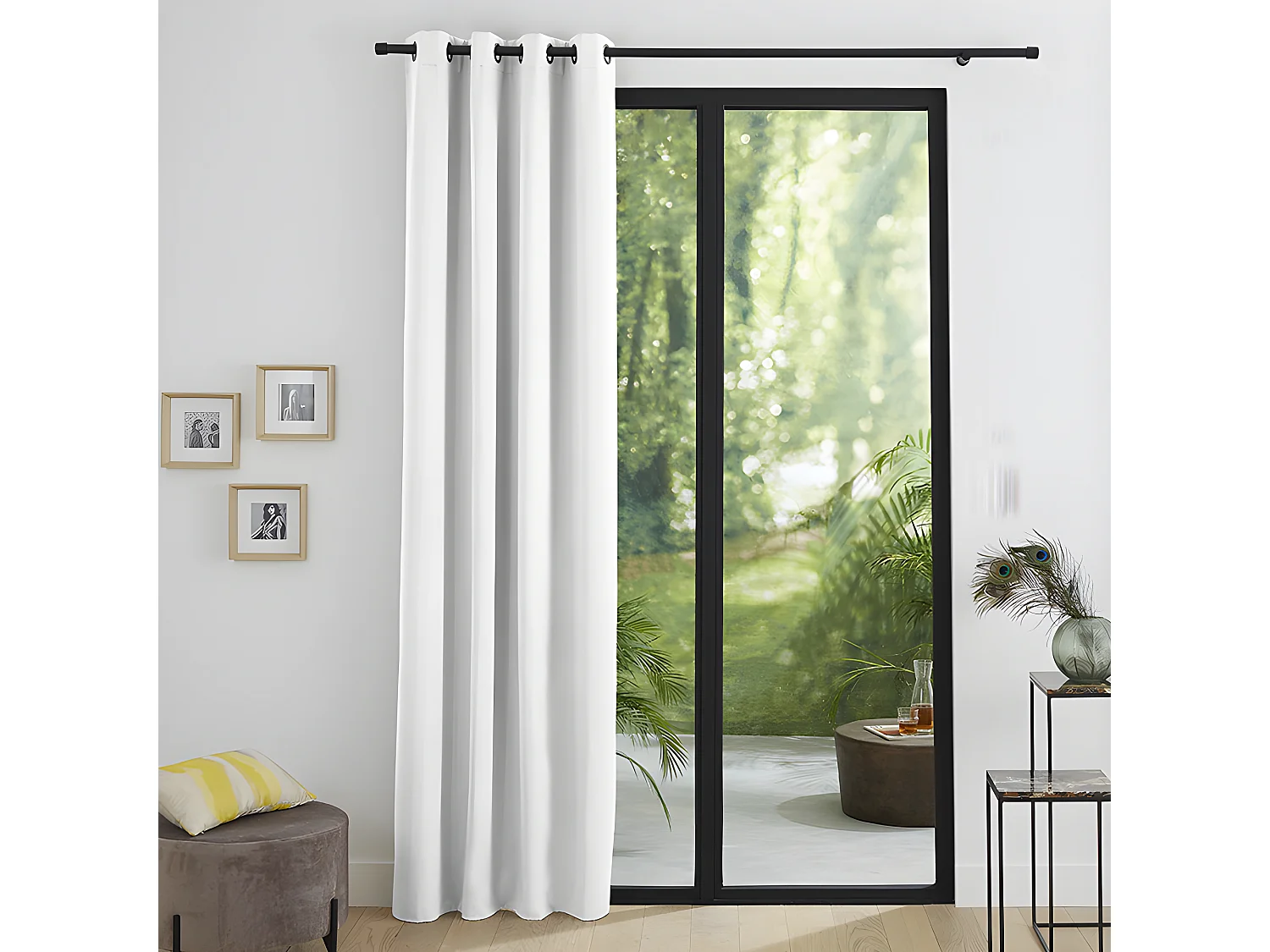 Rideau Occultant Thermique Blanc 140 X 260 Cm