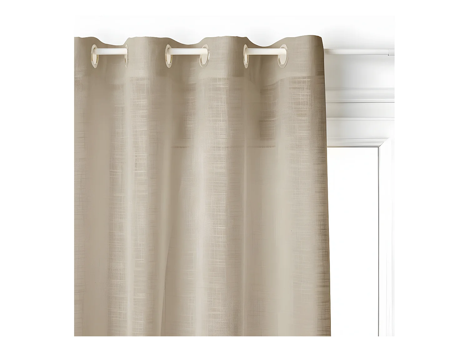 Voilage tissé sablé "Alton" 140 x 240 cm Atmosphera
