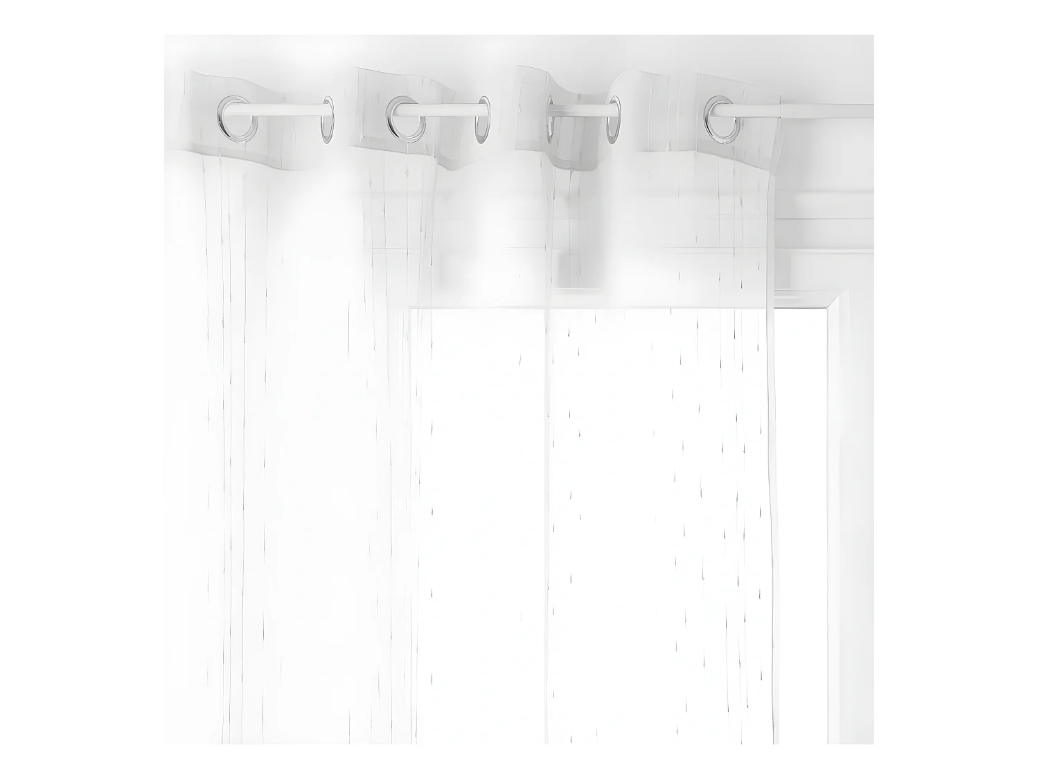 Voilage tissé Plumetis "Anissa" 140 x 240 cm Atmosphera