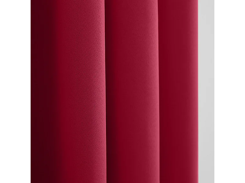 Rideau occultant phonique et thermique doublé polaire "Arctique" Piment