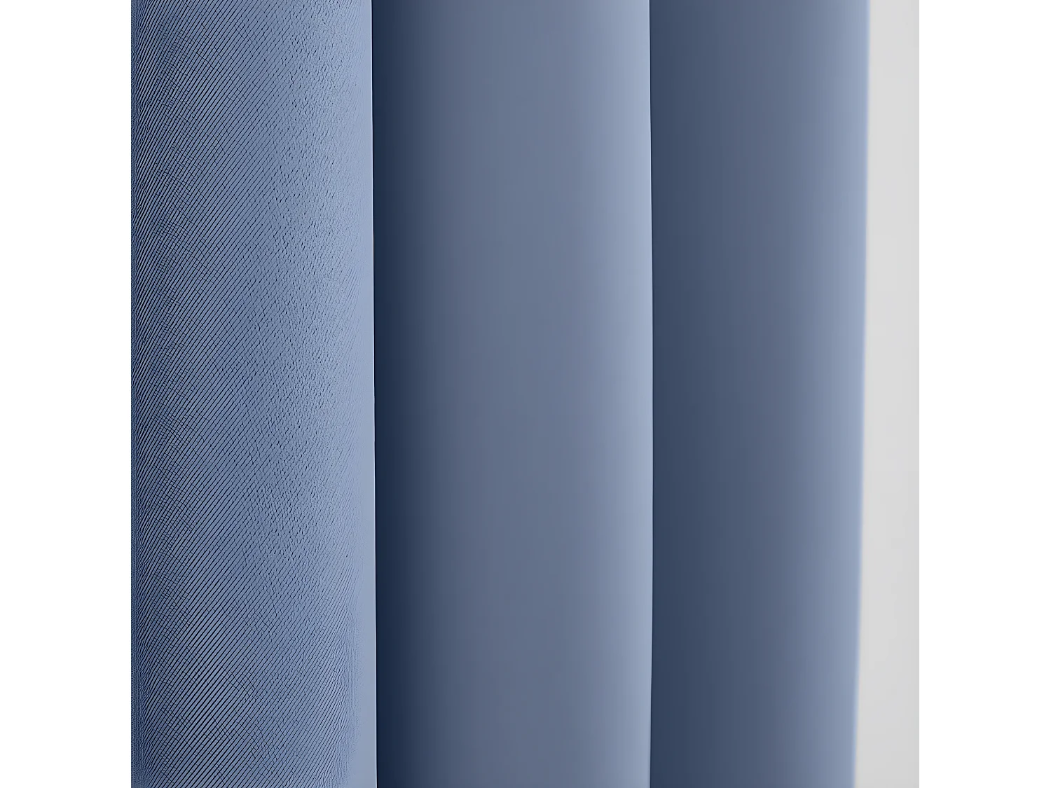 Lot de 2 Rideaux occultant 140 x 260 cm "Night" Bleu Tendre