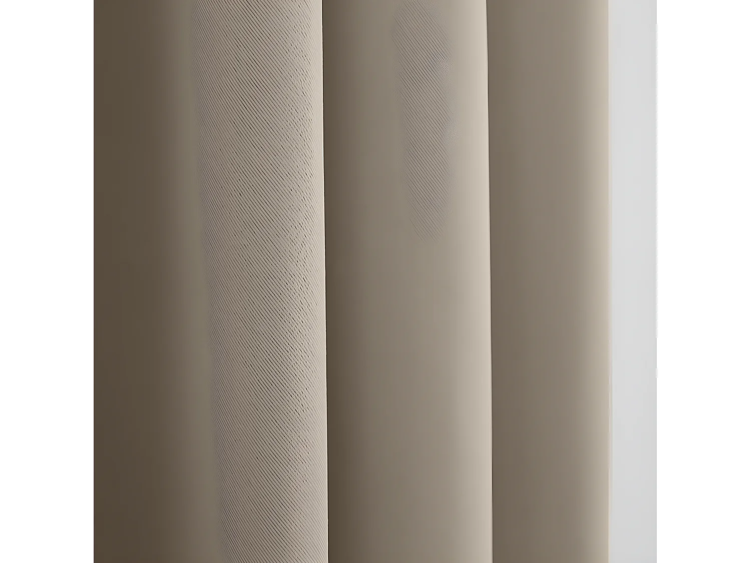 Lot De 2 Rideaux Occultant Thermique Ficelle 140 X 260 Cm