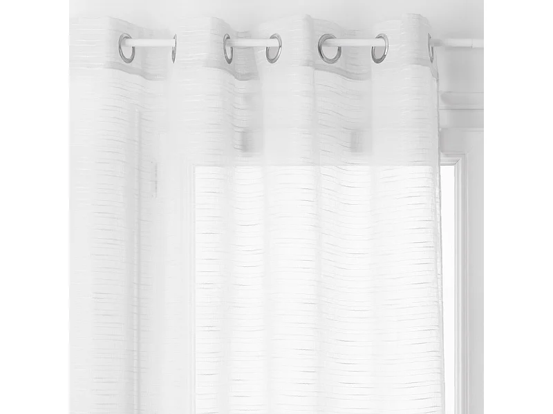 Voilage tissé sablé "Sam" 140 x 240 cm Atmosphera