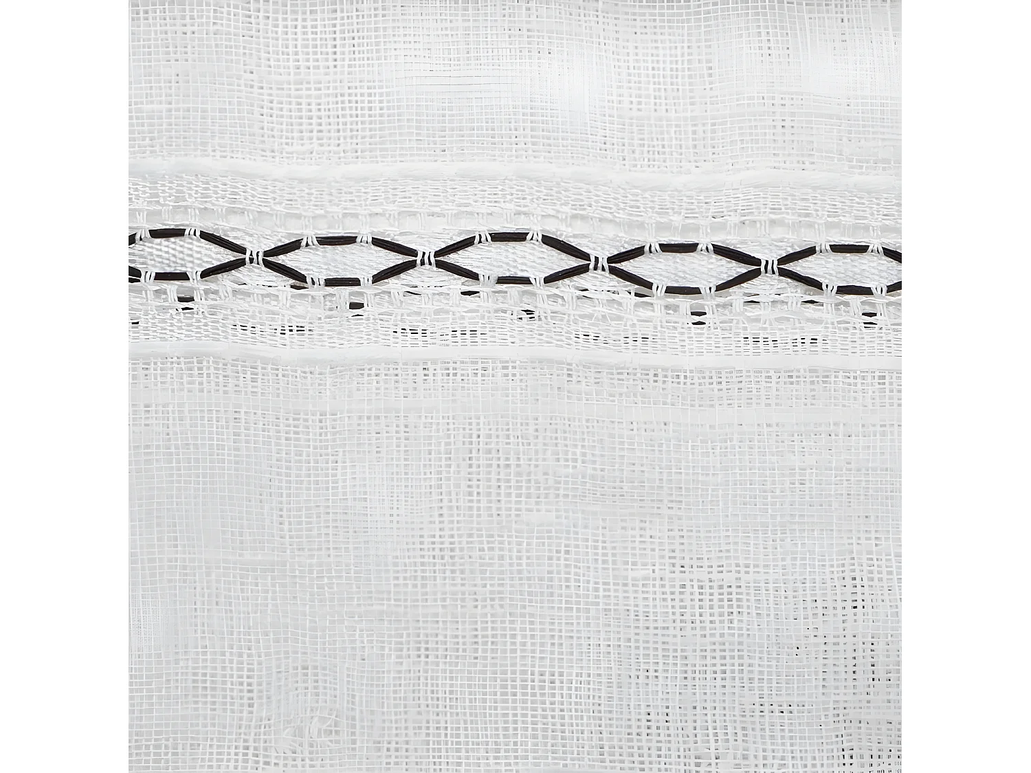 Voilage tissé lignes horizontales "Indi" 140 x 240 cm Atmosphera