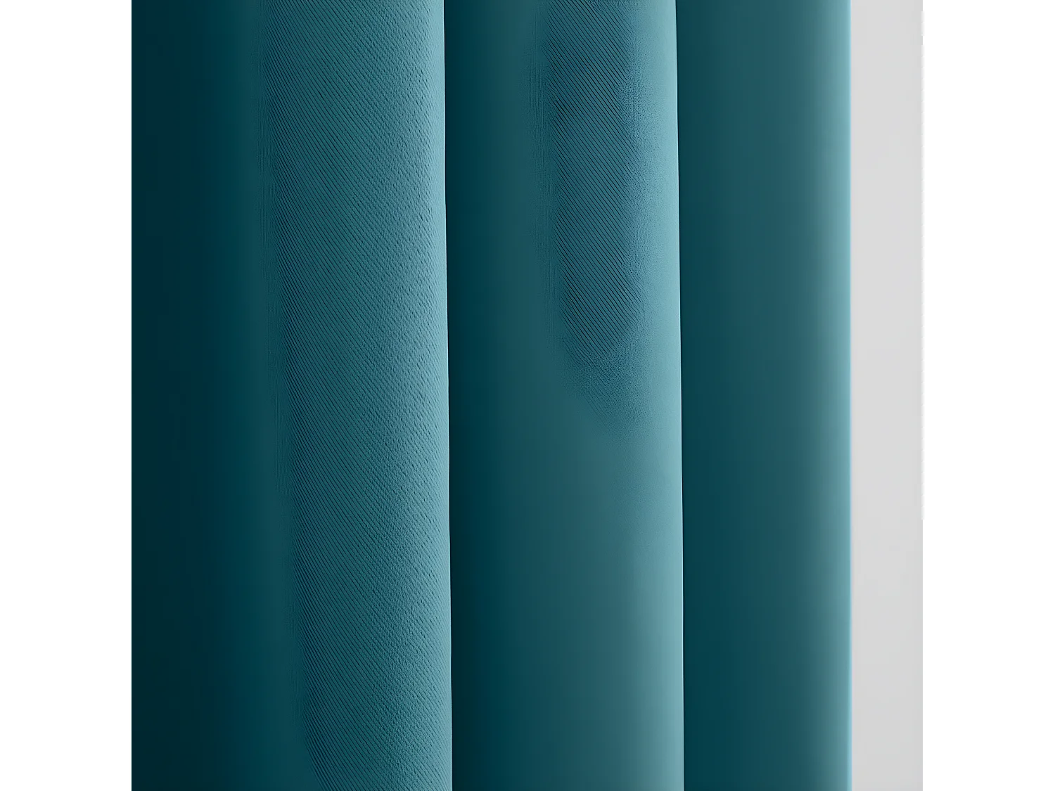 Lot de 2 Rideaux occultants 140 x 260 cm "Night" Turquoise