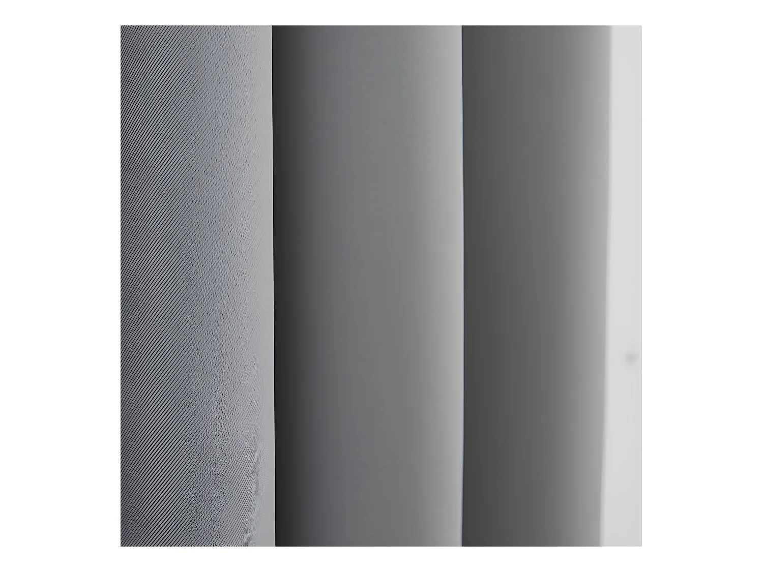 Lot De 2 Rideaux Occultant Gris Clair 140 X 260 Cm