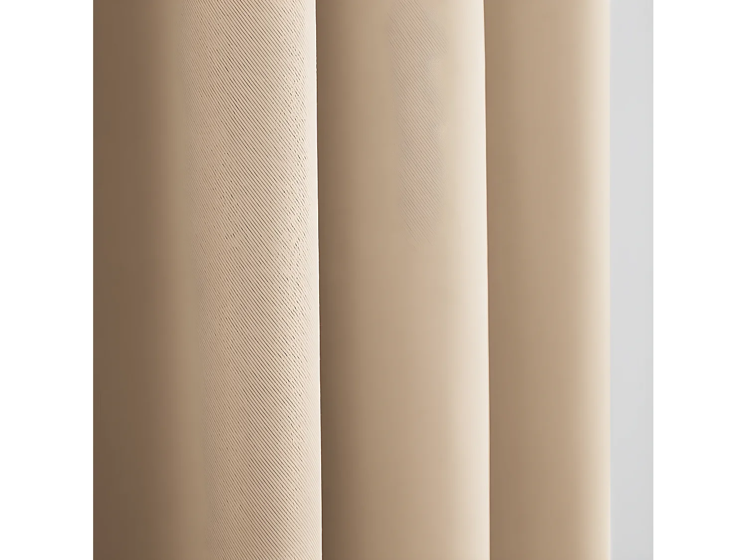 Rideau Occultant Thermique Beige 140 X 260 Cm