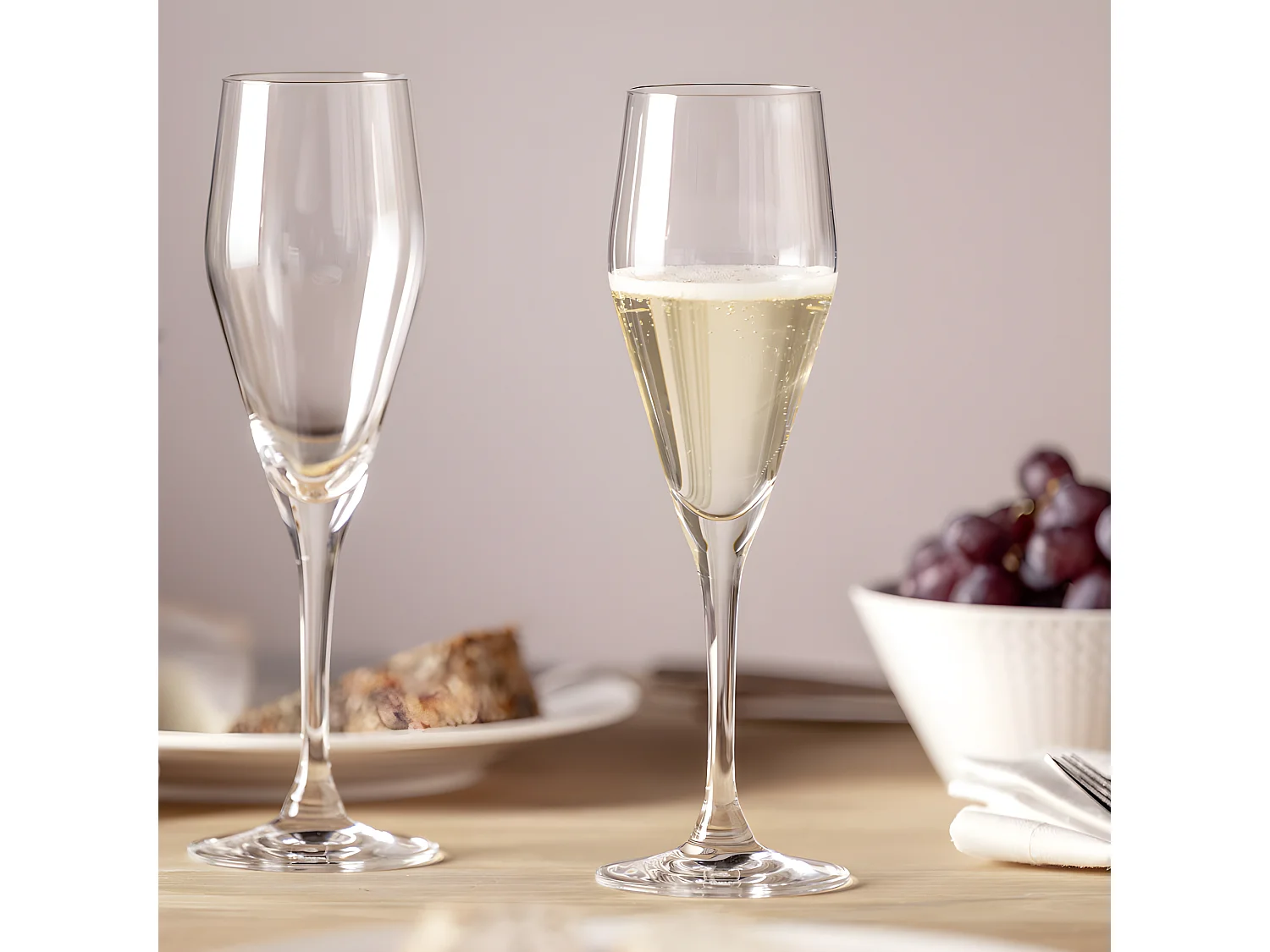 Lot de 6 coupes à champagne 220ml Transparent  Leonardo