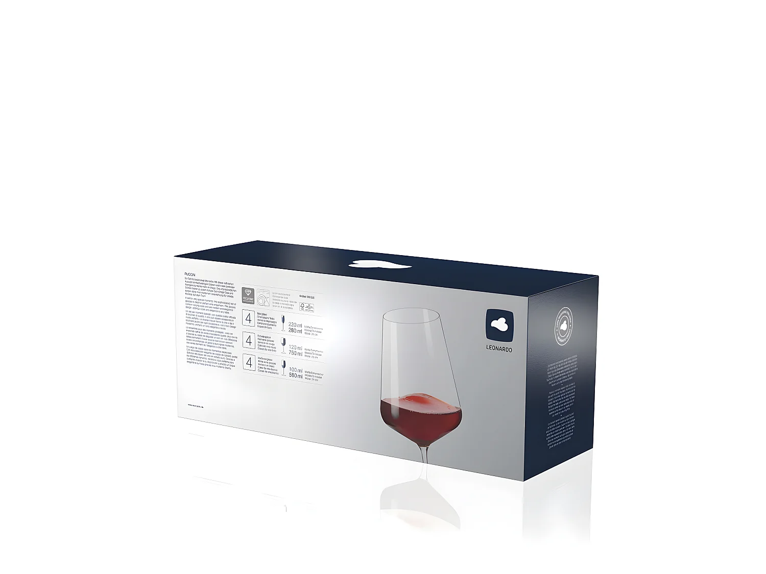 Lote de 12 vasos de vino y champán de vidrio transparente.