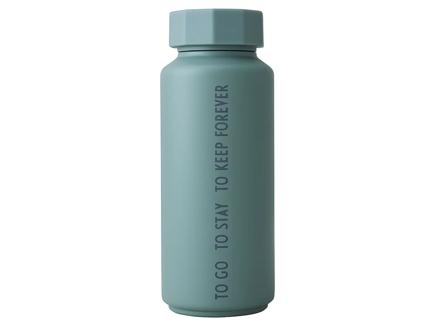 Gourde isotherme 500ml unie  To Go vert gris Design Letters
