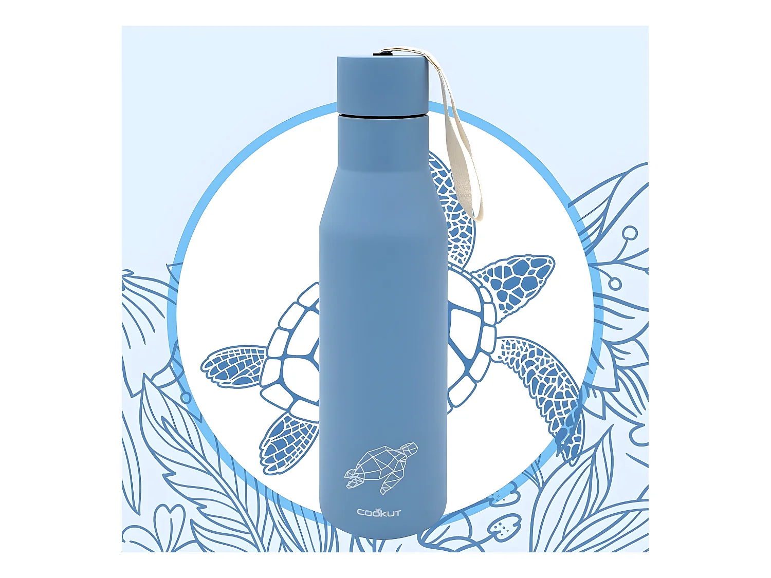 Gourde isotherme Cookut 500ml  Tortue Cookut