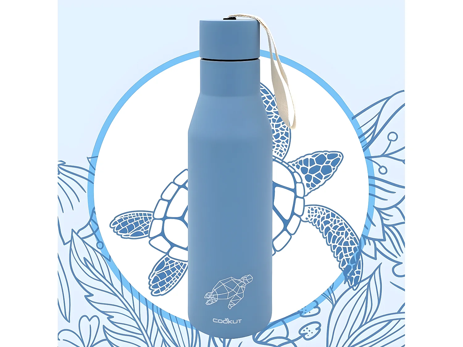 Gourde isotherme Cookut 500ml  Tortue Cookut