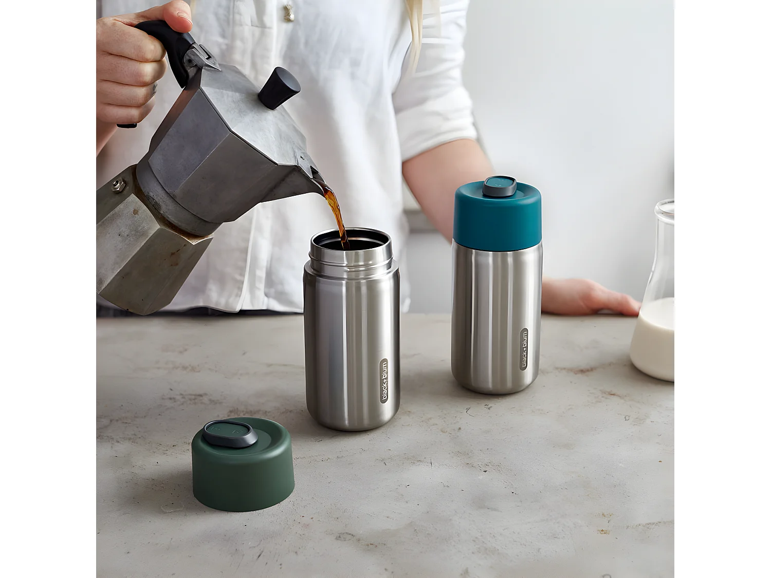 Tasse nomade isotherme Vert  Black and Blum