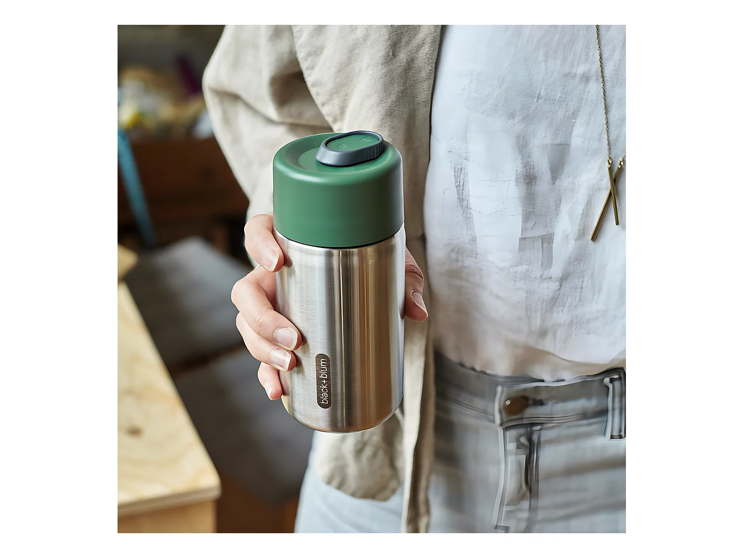 Tasse nomade isotherme Vert  Black and Blum